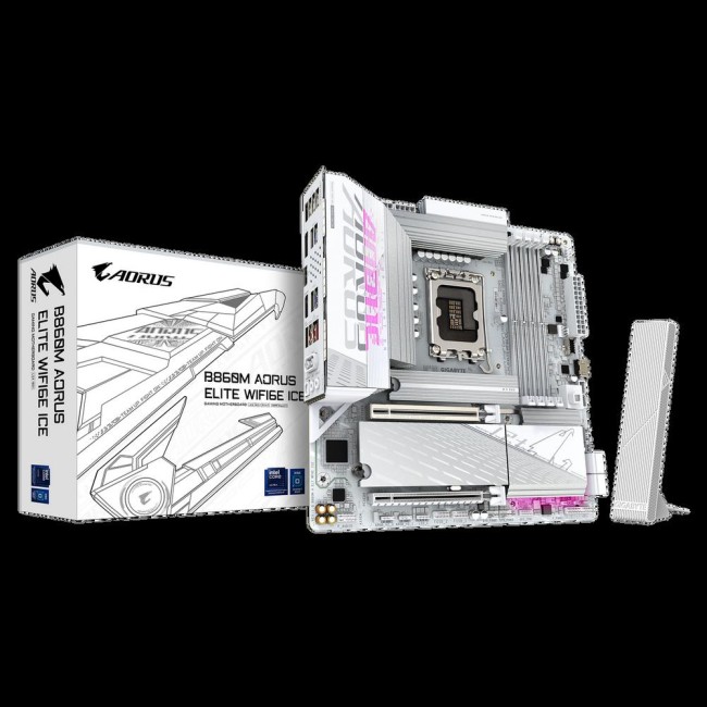 Материнская плата Gigabyte B860M AORUS ELITE WIFI6E ICE Материнская плата Gigabyte B860M AORUS ELITE WIFI6E ICE