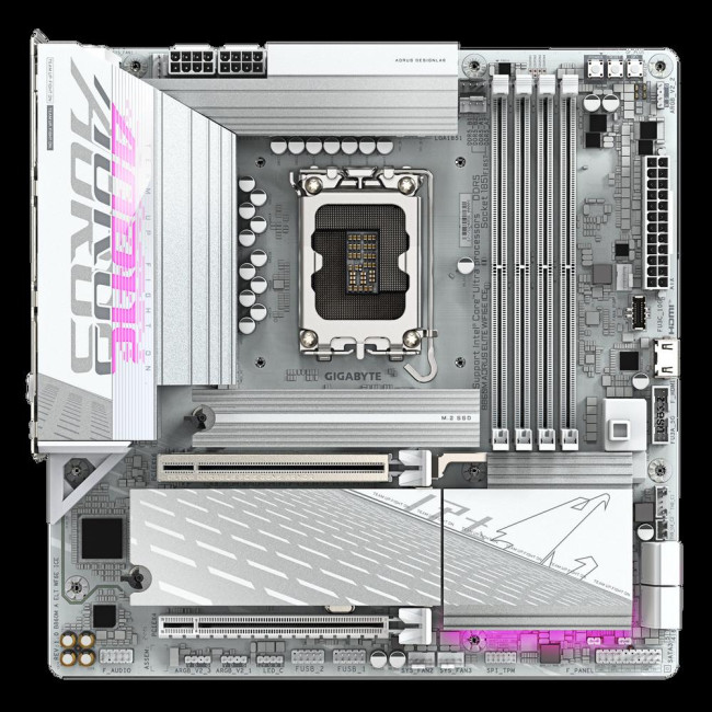 Материнская плата Gigabyte B860M AORUS ELITE WIFI6E ICE Материнская плата Gigabyte B860M AORUS ELITE WIFI6E ICE
