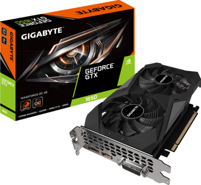 Видеокарта Gigabyte GeForce GTX 1650 D6 WINDFORCE OC 4G Видеокарта Gigabyte GeForce GTX 1650 D6 WINDFORCE OC 4G