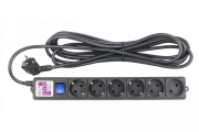 Фильтр-удлинитель Power Cube 5,0 м 6 розеток (5 евро + 1 б/заземления), кабель 3*1.5мм (черный) 16А/3,5кВт Power Cube SPG6-B2 Фильтр-удлинитель Power Cube 5,0 м 6 розеток (5 евро + 1 б/заземления), кабель 3*1.5мм (черный) 16А/3,5кВт Power Cube SPG6-B2