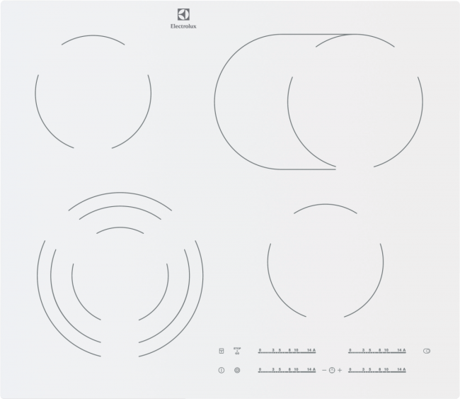 Встраиваемая электрическая панель ELECTROLUX Electrolux 300 Radiant Hob EHF96547SW