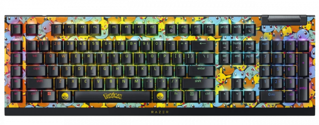 Игровая клавиатура Razer BlackWidow V4 X (Green Switch) - Pokemon Kanto Starters Ed. - US Layout Razer BlackWidow V4 X RZ03-04704200-R3M1 Игровая клавиатура Razer BlackWidow V4 X (Green Switch) - Pokemon Kanto Starters Ed. - US Layout Razer BlackWidow V4 X RZ03-04704200-R3M1