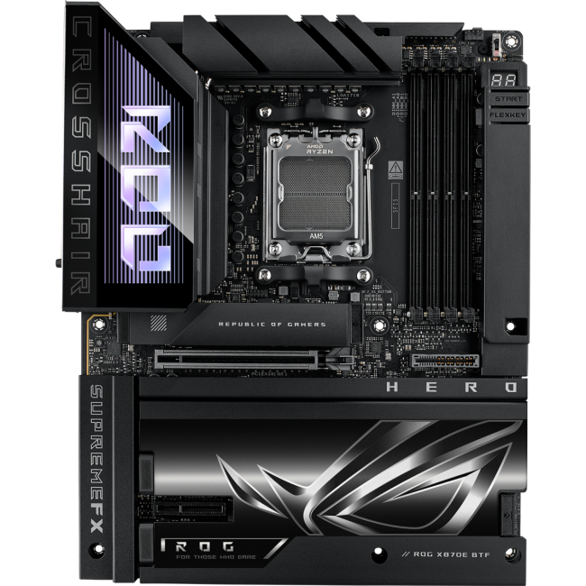 Материнская плата ASUS ROG CROSSHAIR X870E HERO BTF (90MB1MX0-M0EAY0) Материнская плата ASUS ROG CROSSHAIR X870E HERO BTF (90MB1MX0-M0EAY0)