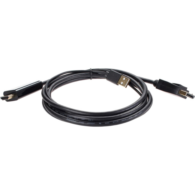 Кабель-переходник HDMI(M) +USB---> DP(M)  4K*60Hz 1.8M, VCOM <CG599AC-1.8M> VCOM CG599AC-1.8M