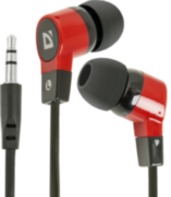 Defender Наушники вставки Basic 619 черный + красный Defender Basic 619 Defender Наушники вставки Basic 619 черный + красный Defender Basic 619