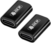 GCR Адаптер-соединитель USB 3.1 (USB 3.2 Gen 2) TypeC, F/F, черный, 100W/5A, 10 Гбит/с, 4K, AL корпус, GCR-54942 Greenconnect GCR-54942