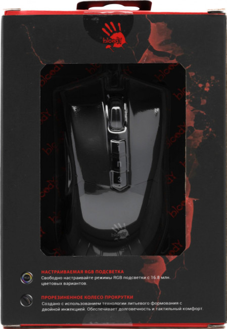 Мышь A4Tech P90S STONE BLACK Мышь A4Tech P90S STONE BLACK