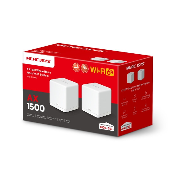 MESH система Mercusys Halo H1500X(2-pack) MESH система Mercusys Halo H1500X(2-pack)