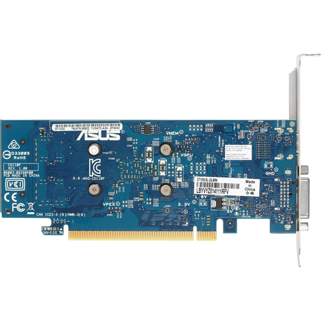 Видеокарта ASUS GeForce GT1030 (GT1030-SL-2G-BRK) Видеокарта ASUS GeForce GT1030 (GT1030-SL-2G-BRK)