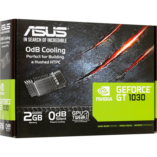 Видеокарта ASUS GeForce GT1030 (GT1030-SL-2G-BRK) Видеокарта ASUS GeForce GT1030 (GT1030-SL-2G-BRK)
