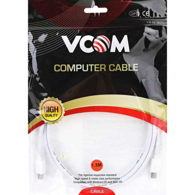 Кабель Mini DisplayPort M-> Mini DisplayPort M 1.8m VCOM <CG661-1.8M> VCOM CG661-1.8M