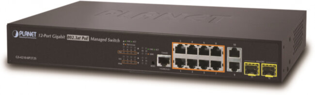 коммутатор Planet GS-4210-8P2T2S