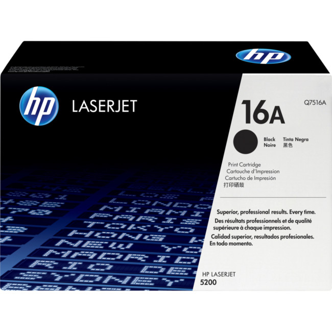 Тонер-картридж HP 16A Black LaserJet Print Cartridge (Q7516A)