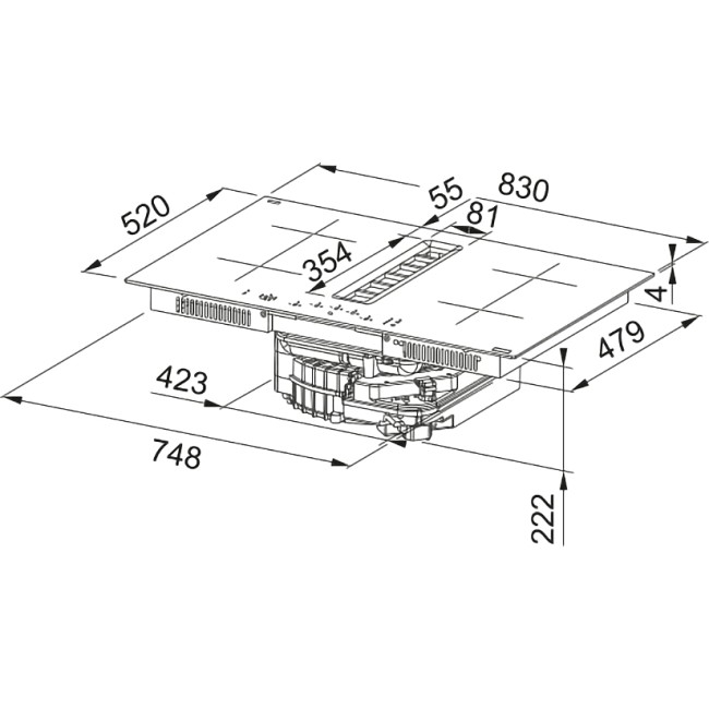 Индукционная варочная поверхность с вытяжкой Franke Franke FMA 8372 4RC R HI (340.0731.879) Индукционная варочная поверхность с вытяжкой Franke Franke FMA 8372 4RC R HI (340.0731.879)
