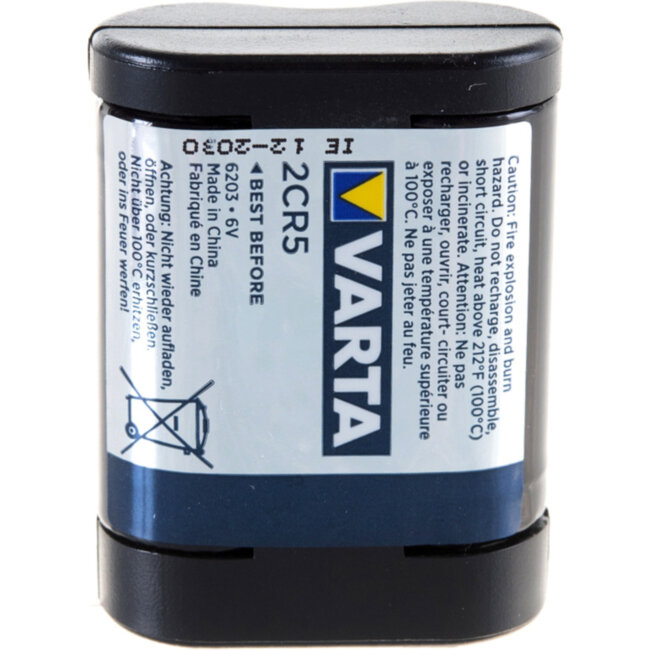 Батарейка Varta 2CR5 BL1 Lithium 6V (6203) (1/10/100) (1 шт.) Varta LITHIUM 2CR5 (06203301401)
