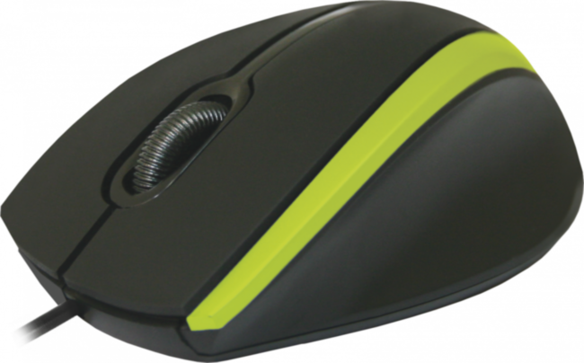 Defender #1 Проводная оптическая мышь MM-340 черный+зеленый,3кнопки,1000dpi Defender MM-340 черный+зеленый