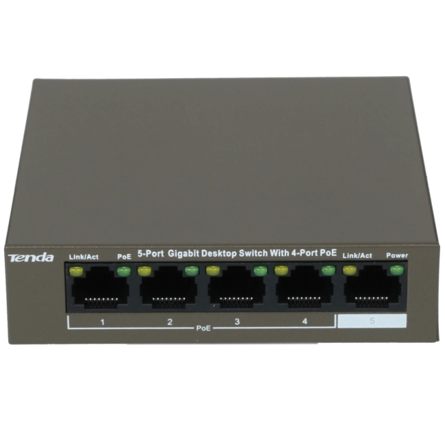 Коммутатор Tenda TEG1105P-4-63W Коммутатор Tenda TEG1105P-4-63W