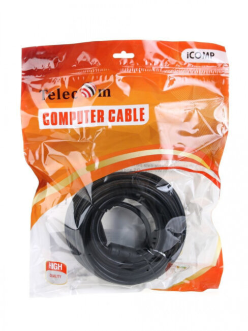 Кабель HDMI-19M --- HDMI-19M ver 2.0+3D/Ethernet,2 фильтра 7.5m Telecom <TCG200F-7.5M> Telecom HDMI (m) - HDMI (m) 7.5м