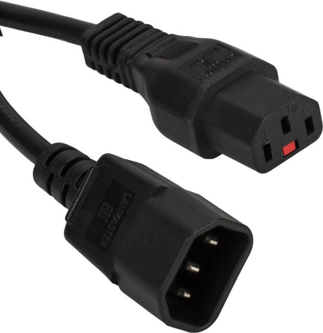 Шнур питания LANMASTER LAN-PP13L/14-1.5-BK Шнур питания LANMASTER LAN-PP13L/14-1.5-BK