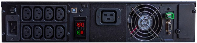 ИБП Powercom SNT-2000, 2000 Вт/2000 ВА, Rack/Tower, 8 розеток IEC320 C13 и 1 розетка IEC320 C19 с резервным питанием, LCD, USB, RS-232, слот под SNMP карту, ШхГхВ 428х635х84 мм, вес 28.5 кг Powercom UPS SNT-2000, 2000 W/2000 VA, Rack