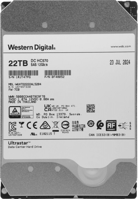Жесткий диск WD 0F48052 Жесткий диск WD 0F48052