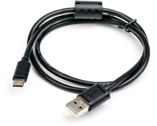 Кабель Type-C <=> USB 0.8 m (USB 2.0) ATcom USB 2.0 Type-C (m) - USB 2.0 Type-A (m) 0.8 м