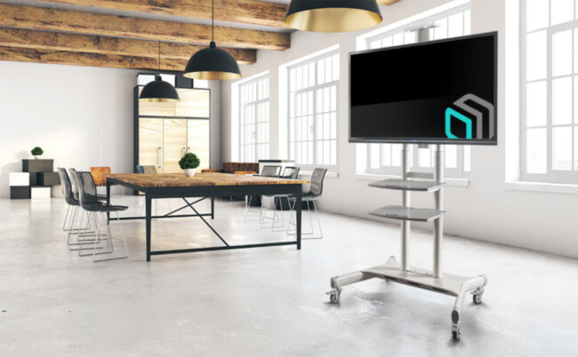 Мобильная стойка ONKRON на 1 ТВ ONKRON TS1881 White