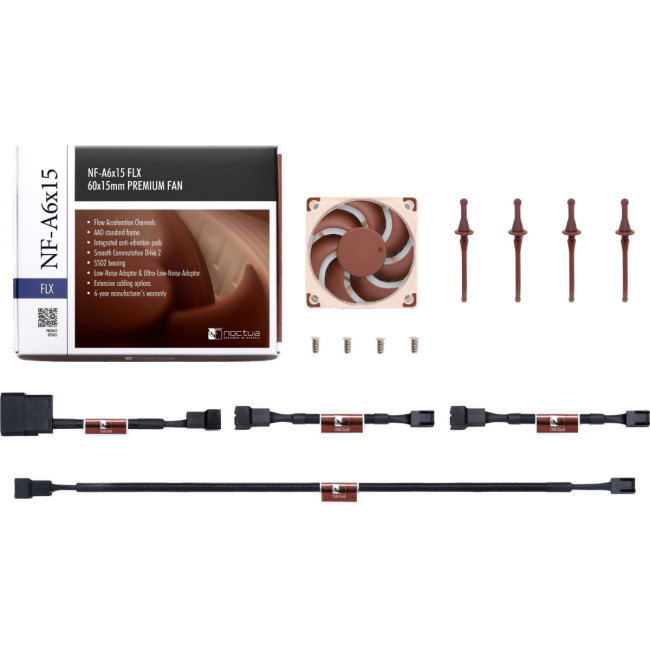 Кулер для корпуса Noctua NF-A6x15 FLX Кулер для корпуса Noctua NF-A6x15 FLX