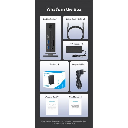 Мультифункциональная док-станция Vention USB Type C 14 в 1 с поддержкой Thunderbolt 4 Vention TPFH0-EU Мультифункциональная док-станция Vention USB Type C 14 в 1 с поддержкой Thunderbolt 4 Vention TPFH0-EU