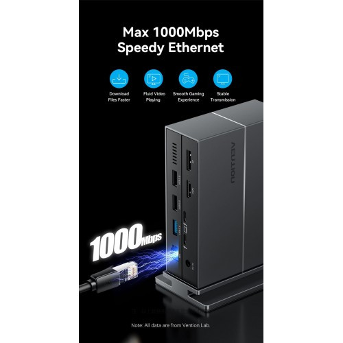 Мультифункциональная док-станция Vention USB Type C 14 в 1 с поддержкой Thunderbolt 4 Vention TPFH0-EU Мультифункциональная док-станция Vention USB Type C 14 в 1 с поддержкой Thunderbolt 4 Vention TPFH0-EU