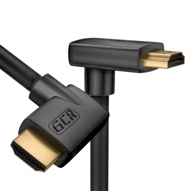 GCR Кабель 3.0m HDMI 2.0, M правый угол /M верхний угол, черный, HDR 4:2:2, Ultra HD, 4K 60 fps 60Hz/5K*30Hz, 3D, AUDIO, 18.0 Гбит/с, 28/28 AWG, GCR-52317 Greenconnect HDMI (m) 2.0 - HDMI (m) 2.0 3м черный