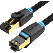 Патч-корд Vention прямой SFTP cat.8 RJ45 - 8м. Черный Тканевая оплетка Vention IKGBK