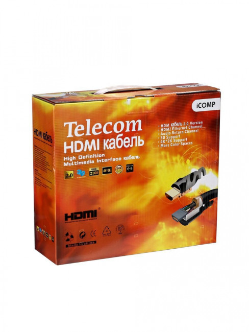 Кабель HDMI-19M --- HDMI-19M ver 2.0+3D/Ethernet,2 фильтра 15m Telecom <TCG200F-15M> Telecom HDMI (m) - HDMI (m) 15м Кабель HDMI-19M --- HDMI-19M ver 2.0+3D/Ethernet,2 фильтра 15m Telecom <TCG200F-15M> Telecom HDMI (m) - HDMI (m) 15м