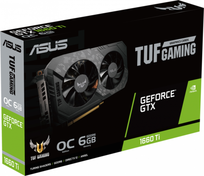 Видеокарта ASUS TUF-GTX1660TI-O6G-EVO-GAMING Видеокарта ASUS TUF-GTX1660TI-O6G-EVO-GAMING