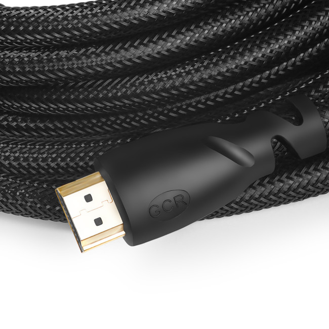 Greenconnect Кабель 3.0m HDMI версия 2.0, HDR 4:2:2, Ultra HD, 4K 60 fps 60Hz/5K*30Hz, 3D, AUDIO, 18.0 Гбит/с, 28/28 AWG, OD7.3mm, тройной экран, черный нейлон, GCR-HM811-3.0m Greenconnect HDMI (m) - HDMI (m) 3м