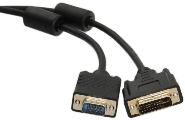 Кабель-переходник DVI (24+5)----> VGA_M/M 1,8м Telecom ( TA680F-1.8M) Telecom DVI-I (m) to VGA (m)