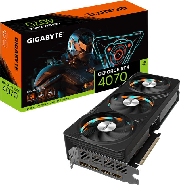 Видеокарта Gigabyte GV-N4070GAMING OC-12GD