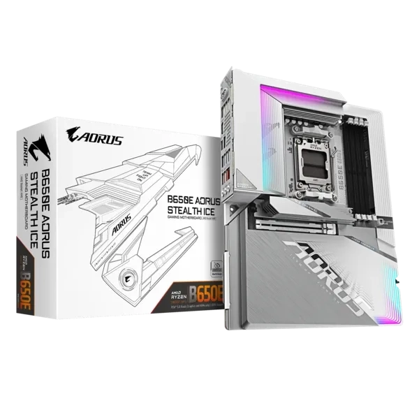 Материнская плата GIGABYTE B650E A STEALTH ICE Материнская плата GIGABYTE B650E A STEALTH ICE