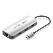 Мультифункциональный хаб Vention USB Type C 6 в 1 Vention TQHHB Мультифункциональный хаб Vention USB Type C 6 в 1 Vention TQHHB