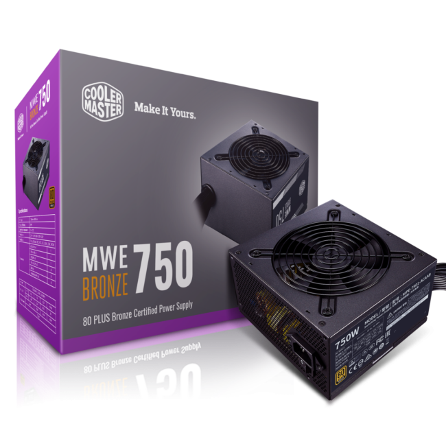 Блок питания 750 Ватт Cooler Master MWE 750 Bronze - V2 Блок питания 750 Ватт Cooler Master MWE 750 Bronze - V2
