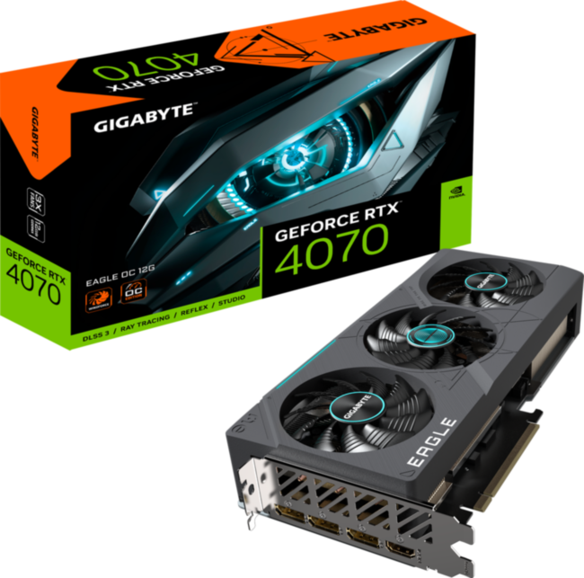 Видеокарта Gigabyte GV-N4070EAGLE OC-12GD Видеокарта Gigabyte GV-N4070EAGLE OC-12GD