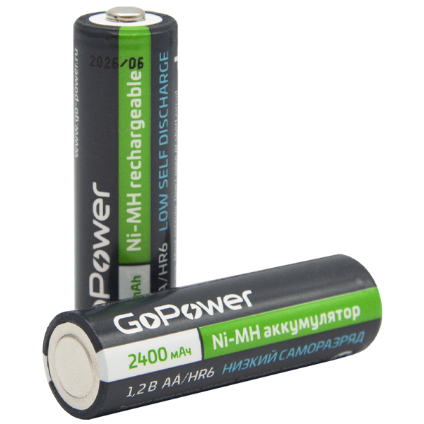 Аккумулятор предзаряженный RTU GoPower HR6 AA BL2 NI-MH 2400mAh (2/20/240) блистер (2 шт.) Аккумулятор предзаряженный RTU GoPower HR6 AA (00-00018320) Аккумулятор предзаряженный RTU GoPower HR6 AA BL2 NI-MH 2400mAh (2/20/240) блистер (2 шт.) Аккумулятор предзаряженный RTU GoPower HR6 AA (00-00018320)