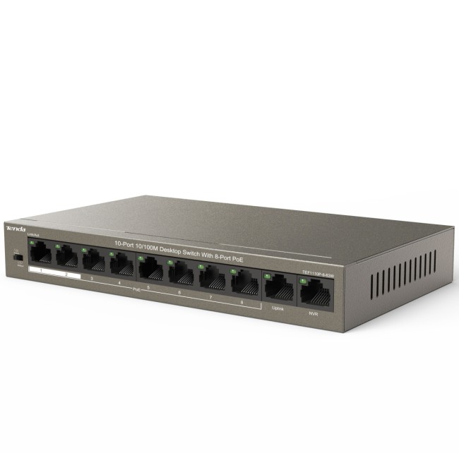Коммутатор Tenda TEF1110P-8-63W Коммутатор Tenda TEF1110P-8-63W