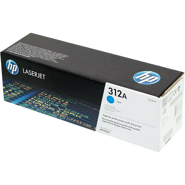 Тонер-картридж HP 312A Cyan Original LaserJet Toner Cartridge (CF381A)
