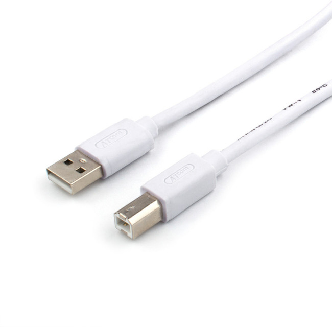 Кабель USB 3 м (Am <=> Bm) ATcom USB 2.0 (am) -  USB 2.0 (bm) 3 м