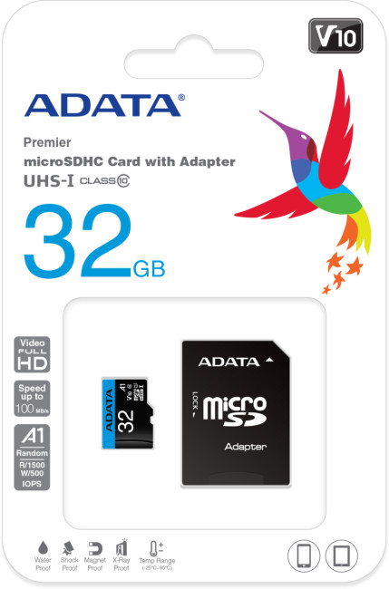 Карта памяти ADATA Premier microSDXC/SDHC UHS-I Class10 (A1 V10)