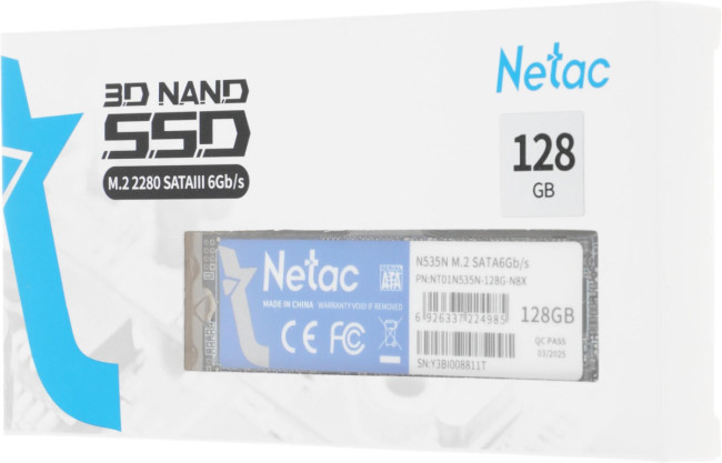 Накопитель SSD Netac NT01N535N-128G-N8X Накопитель SSD Netac NT01N535N-128G-N8X
