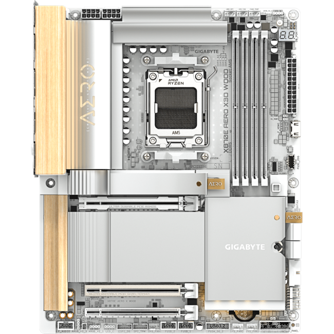 Материнская плата GIGABYTE X870E AERO X WOOD Материнская плата GIGABYTE X870E AERO X WOOD