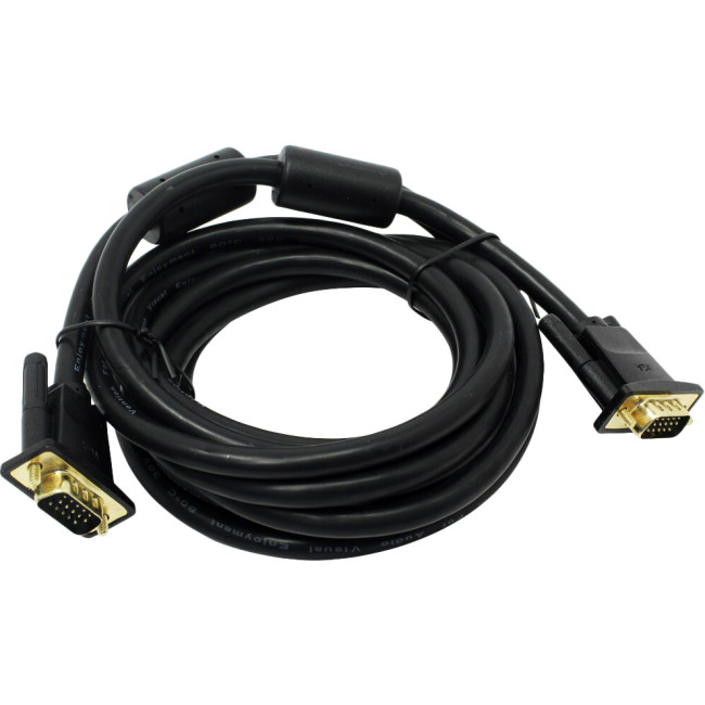 Кабель Vention VGA 15M/15M с 2 ферритовыми фильтрами - 5м. Vention DAEBJ Кабель Vention VGA 15M/15M с 2 ферритовыми фильтрами - 5м. Vention DAEBJ