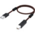 GCR Кабель PROF 1.5m USB 2.0, AM/BM, черно-прозрачный, ферритовые кольца, 28/24 AWG, экран, армированный, морозостойкий, GCR-52414 Greenconnect GCR-52414